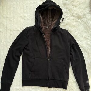 Uniqlo Gray Faux Fur Jacket